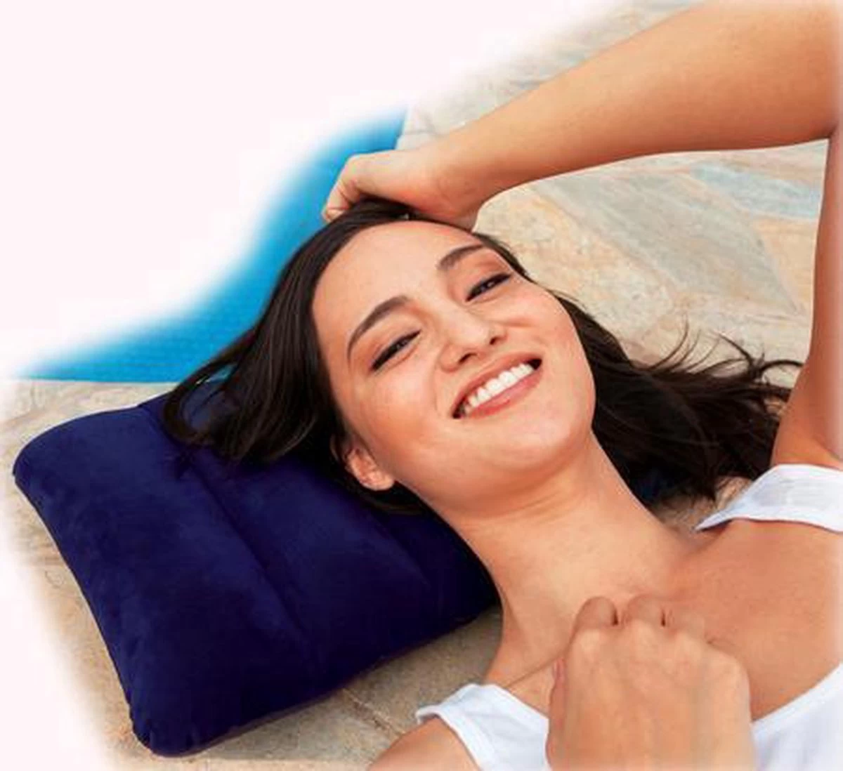 Intex Opblaasbaar Kussen - Hoofdkussen - Reiskussen - Inflatable Travel Pillow - Kampeerkussen - Reis Kussen - 43 X 28 X 9 Cm - Blauw 5 Intex Opblaasbaar Kussen - Hoofdkussen - Reiskussen - Inflatable Travel Pillow - Kampeerkussen - Reis Kussen - 43 X 28 X 9 Cm - Blauw - Afbeelding 5