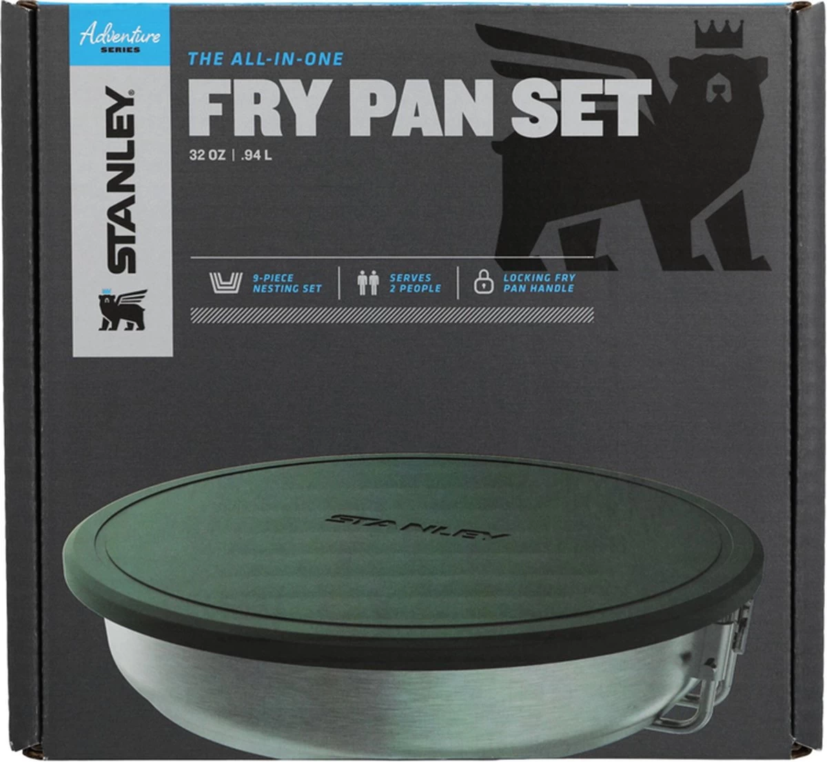 Stanley The All-In_One Fry Pan Set 1 L - Campingkookset - Stainless Steel 14 Stanley The All-In_One Fry Pan Set 1 L - Campingkookset - Stainless Steel - Afbeelding 14