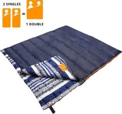 Dutch Mountains Slaapzak Goeree XL - Extra Groot 220x90cm - Katoenen Binnenkant - Aanritsbaar - Tochtstrip En Compressiehoes -Campingwinkel 1200x1118 3