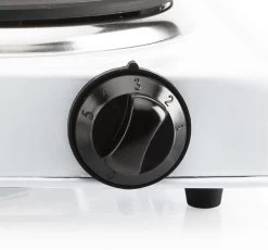 Kookplaat Basic Ø 16 Cm Elektrisch Wit Enkel Pits 1000W 5-standen 22 X 22 X 7 Cm -Campingwinkel 1200x1119 5