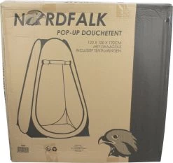 NordFalk Douchetent Pop-up 190 Cm - Camping Douche - Omkleedtent - Incl. Tentharingen En Draagtas - Groen -Campingwinkel 1200x1132