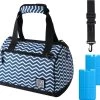Brisby 4 Laags Geïsoleerde Koeltas - Lunchtas 10 Liter - Zigzag Blauw