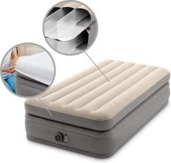 Intex Prime Comfort - Luchtbed - 1-Persoons - 99x191x51 Cm (BxLxH) - Grijs - Met Ingebouwde Motorpomp 16 Intex Prime Comfort - Luchtbed - 1-Persoons - 99x191x51 Cm (BxLxH) - Grijs - Met Ingebouwde Motorpomp -Campingwinkel 1200x1144 2