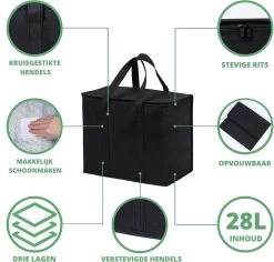 Koeltas - 28 Liter - Geïsoleerde Koeltas - Lunchtas - Picknicktas - Koeltas Lunch - Koeltassen - Koelzak -Campingwinkel 1200x1145 11
