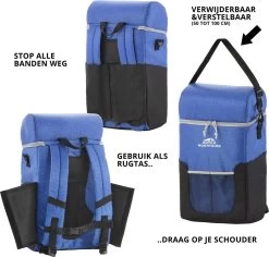 Dutch Mountains Koeltas Rugzak | Cooler Backpack 20 Liter | Picknicktas | Lunchtas | Koelrugzak | Strandtas | Blauw -Campingwinkel 1200x1145 5