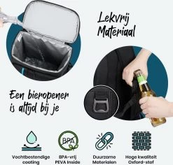 Sunflake Koelrugzak Groot - Lunchtas - Koeltas Backpack Voor Dames & Heren - Zwart 12 Sunflake Koelrugzak Groot - Lunchtas - Koeltas Backpack Voor Dames & Heren - Zwart -Campingwinkel 1200x1145 8
