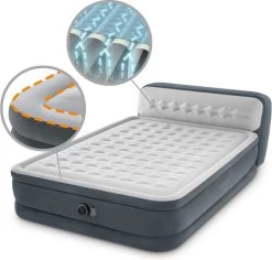 Intex 64448 - Queen Deluxe Ultra-Plush Zelfopblazend 2-persoons Luchtbed Met Hoofdboord (203x152x46cm) -Campingwinkel 1200x1146 3