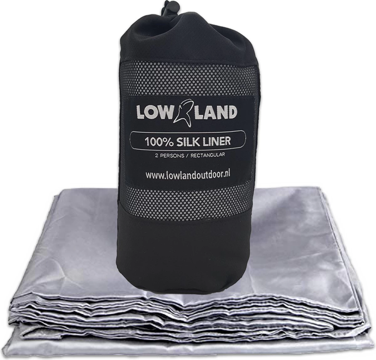 LOWLAND OUTDOOR® Lakenzak - 100% Zijde - 2 Persoons - 220x160cm - 255 Gram 4 LOWLAND OUTDOOR® Lakenzak - 100% Zijde - 2 Persoons - 220x160cm - 255 Gram - Afbeelding 4