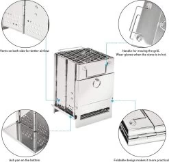 House Of Husk Draagbaar Houtkachel Voor Kamperen - Klein Camping Oven - Kampeer Kachel - Camping Kooktoestel - Camping Accessoires -Campingwinkel 1200x1149 8
