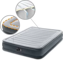 Intex Luchtbed - Twijfelaar - 137 X 191 X 33 Cm - Grijs - Met Ingebouwde Pomp, Hoeslaken Antraciet En Reparatieset 17 Intex Luchtbed - Twijfelaar - 137 X 191 X 33 Cm - Grijs - Met Ingebouwde Pomp, Hoeslaken Antraciet En Reparatieset -Campingwinkel 1200x1152 4