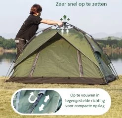 Sens Design Pop Up Tent - Tent - 2-3 Personen -Campingwinkel 1200x1161