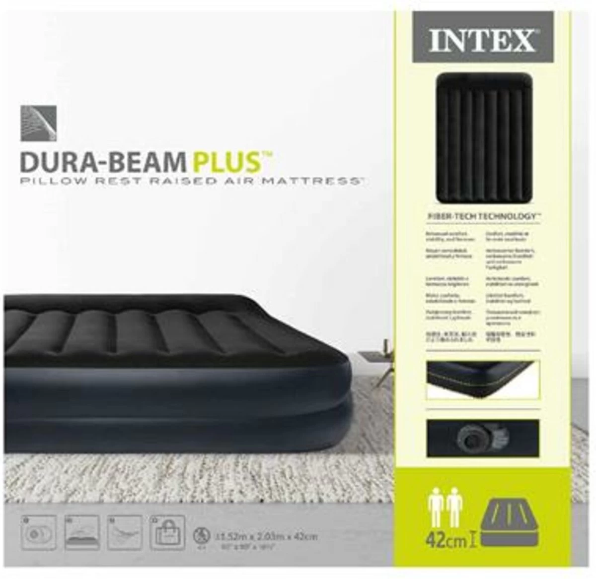 Intex Luchtbed - 2 Persoons - 203x152x42cm 9 Intex Luchtbed - 2 Persoons - 203x152x42cm - Afbeelding 9
