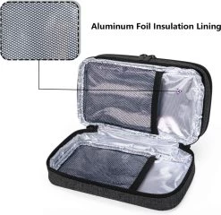 Merkloos Insuline Koeltas Etui Diabetes Tasje Met Ijspak Diabetes Clutch Zwart -Campingwinkel 1200x1167 3