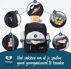 Sunflake Koelrugzak - Lunchtas - Koeltas Backpack Voor Dames & Heren - Zwart -Campingwinkel 1200x1170 6