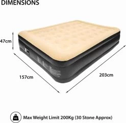 Merkloos Avenli 88030 Hoog Verhoogd Gevlokt Luchtbed | Queensize | Ingebouwde Pompen | Snelle En Gemakkelijke Inflatie 10 Merkloos Avenli 88030 Hoog Verhoogd Gevlokt Luchtbed | Queensize | Ingebouwde Pompen | Snelle En Gemakkelijke Inflatie -Campingwinkel 1200x1173 1