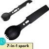 Lynnz® Spork 7 In 1 - Camping Bestek - Campingbestek - Campingservies - Reisbestek - Bestek To Go - Jachtmes - Rambomes