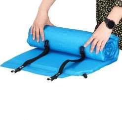 Springos Slaapmat | Zelfopblazend | 186 Cm | Inclusief Hoes & Hoofdkussen | Lichtblauw -Campingwinkel 1200x1176 2