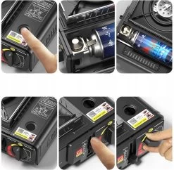 IBright Draagbare Camping Kooktoestel - Gasbrander - 1 Pits Gaspit - Elektrische Ontsteking - 2900 Watt - Met Koffer - Zwart -Campingwinkel 1200x1177 9