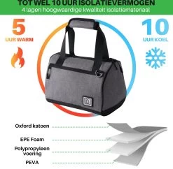 Brisby 4 Laags Geïsoleerde Koeltas - Lunchtas 10 Liter - Donkergrijs 12 Brisby 4 Laags Geïsoleerde Koeltas - Lunchtas 10 Liter - Donkergrijs -Campingwinkel 1200x1178 19