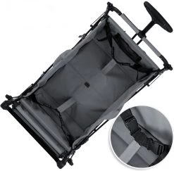 Rijoka Luxe Opvouwbare Bolderkar/Bolderwagen | Met Dakje En Draagtas | Marine Blauw -Campingwinkel 1200x1182 13