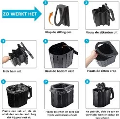 Merkloos Camping Toilet Met Draagtas En 10 Vuilzakken - Toiletemmer Draagbaar Met Deksel 15 Merkloos Camping Toilet Met Draagtas En 10 Vuilzakken - Toiletemmer Draagbaar Met Deksel -Campingwinkel 1200x1188 9