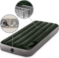 Intex Luchtbed - 1-Persoons - 76 X 191 X 25 Cm - Groen - Met Ingebouwde Voetpomp + Hoeslaken Antraciet + Reparatieset 14 Intex Luchtbed - 1-Persoons - 76 X 191 X 25 Cm - Groen - Met Ingebouwde Voetpomp + Hoeslaken Antraciet + Reparatieset -Campingwinkel 1200x1189 8