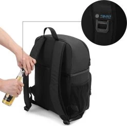 Koeltas Rugzak (28L) - Geschikt Voor 16 Blikjes - Lunchtas Voor Dames En Heren - Zwart -Campingwinkel 1200x1190 15