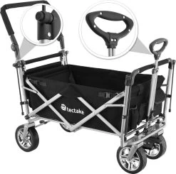 Tectake - Opvouwbare Bolderwagen Handkar Nico Zwart - 403549 18 Tectake - Opvouwbare Bolderwagen Handkar Nico Zwart - 403549 -Campingwinkel 1200x1191 7