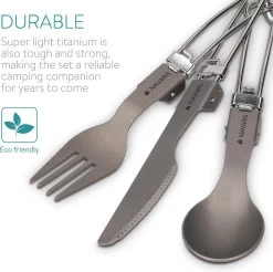 Navaris Campingbestek Van Titanium - Set Met Vork, Mes En Lepel - Inklapbaar - Bestekset Voor Onderweg - Inclusief Karabijnhaak En Bewaarzakje 16 Navaris Campingbestek Van Titanium - Set Met Vork, Mes En Lepel - Inklapbaar - Bestekset Voor Onderweg - Inclusief Karabijnhaak En Bewaarzakje -Campingwinkel 1200x1195 11