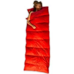 LOWLAND OUTDOOR® Donzen Slaapzak - Companion Economy - 210x80 Cm - Rood -Campingwinkel 1200x1196 2