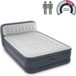 Intex 64448 - Queen Deluxe Ultra-Plush Zelfopblazend 2-persoons Luchtbed Met Hoofdboord (203x152x46cm) -Campingwinkel 1200x1196 24