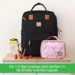 Brisby 4 Laags Geïsoleerde Koeltas - Lunchtas 1.5 Liter - Roze Eenhoorn -Campingwinkel 1200x1198 23