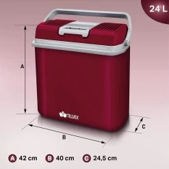 Tillvex- Koelbox, Coolbox, 24 Liter, Rood 13 Tillvex- Koelbox, Coolbox, 24 Liter, Rood -Campingwinkel 1200x1199 10