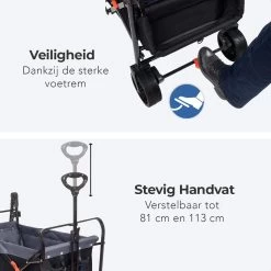 LifeGoods Bolderkar - Opvouwbaar - Tot 120KG - 103L - Extra Draagtas En Duwstang - Wasbaar Polyester - 98x45cm - Zwart/Grijs 20 LifeGoods Bolderkar - Opvouwbaar - Tot 120KG - 103L - Extra Draagtas En Duwstang - Wasbaar Polyester - 98x45cm - Zwart/Grijs -Campingwinkel 1200x1200 1047