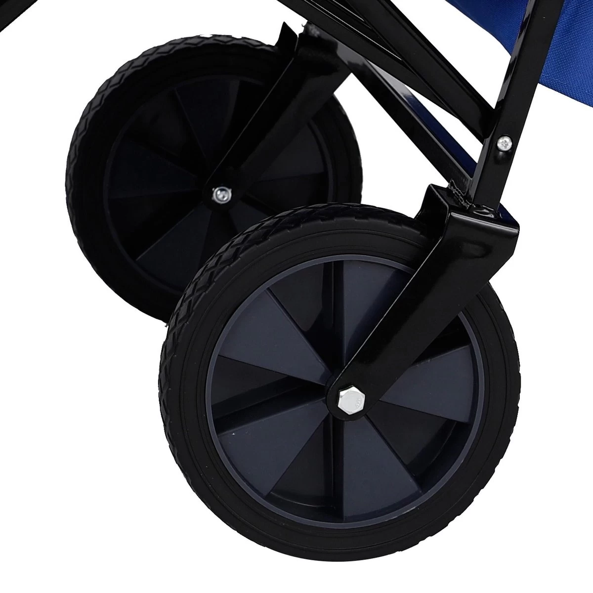 AREBOS Handwagen Vouwbare Dak Handwagen Vouwbare Trolley Uitrustingswagen Blauw 11 AREBOS Handwagen Vouwbare Dak Handwagen Vouwbare Trolley Uitrustingswagen Blauw - Afbeelding 11