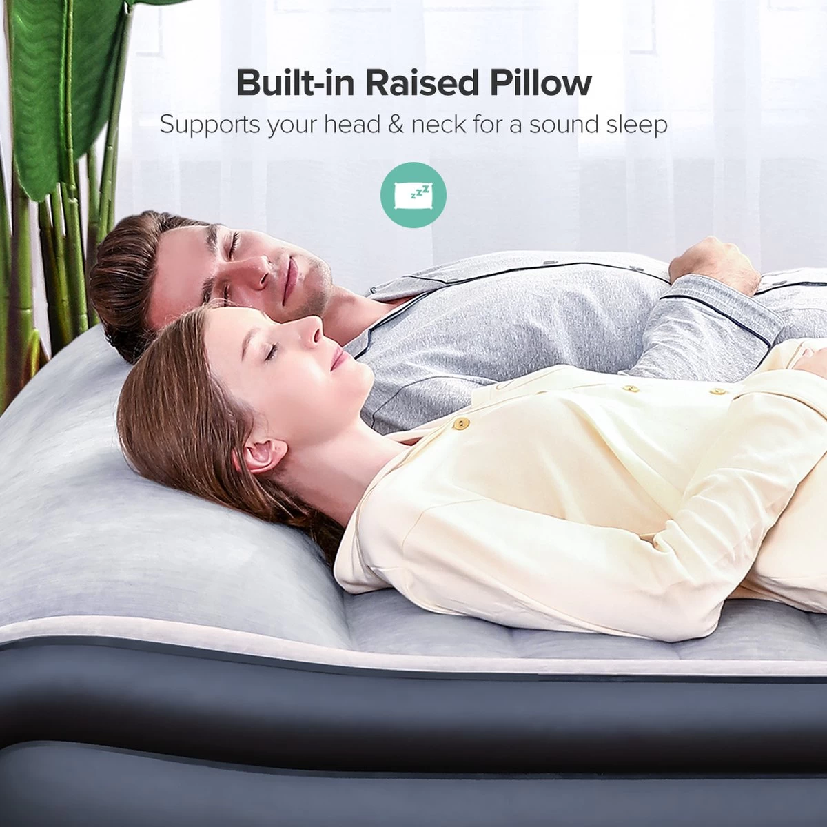 Sable Luxe Queen Size 2 Persoons Luchtmatras Met Ingebouwd Kussen, Opblaasbaar Luchtbed Met Ingebouwde Elektrische Pomp Voor Kamperen, Reizen Of Overnachtende Gasten Of Festival 7 Sable Luxe Queen Size 2 Persoons Luchtmatras Met Ingebouwd Kussen, Opblaasbaar Luchtbed Met Ingebouwde Elektrische Pomp Voor Kamperen, Reizen Of Overnachtende Gasten Of Festival - Afbeelding 7