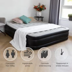 BluMill Luchtbed - 2-persoons - Ingebouwde Pomp - 203x152x36 Cm - Duurzame Keuze -Campingwinkel 1200x1200 1119