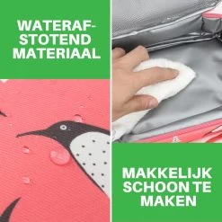 Brisby 4 Laags Geïsoleerde Koeltas - Lunchtas 1.5 Liter - Roze Pinguïn -Campingwinkel 1200x1200 1319