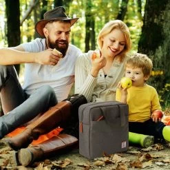 Brisby 4 Laags Geïsoleerde Koeltas - Lunchtas 7 Liter - Donkergrijs -Campingwinkel 1200x1200 1366