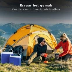 Cheqo® Elektrische Koelbox Voor Auto - 12V - 24L - Blauw - Autostekker - Afneembaar Deksel & Handvat - 2.2kg - 40x24x39cm -Campingwinkel 1200x1200 1385