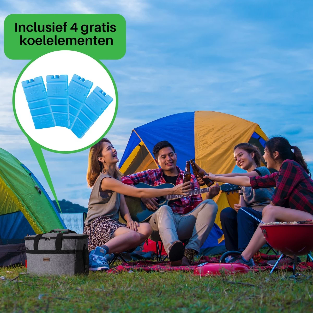 Packaway 4 Laags Geïsoleerde Koeltas - Lunchtas 30 Liter - Grijs 11 Packaway 4 Laags Geïsoleerde Koeltas - Lunchtas 30 Liter - Grijs - Afbeelding 11