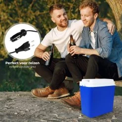 Niceey Thermo Elektrische Koelbox - 24 Liter - Koelbox Elektrisch 12v 230 Volt - Coolbox - Koelt & Verwarmt - Blauw -Campingwinkel 1200x1200 1465