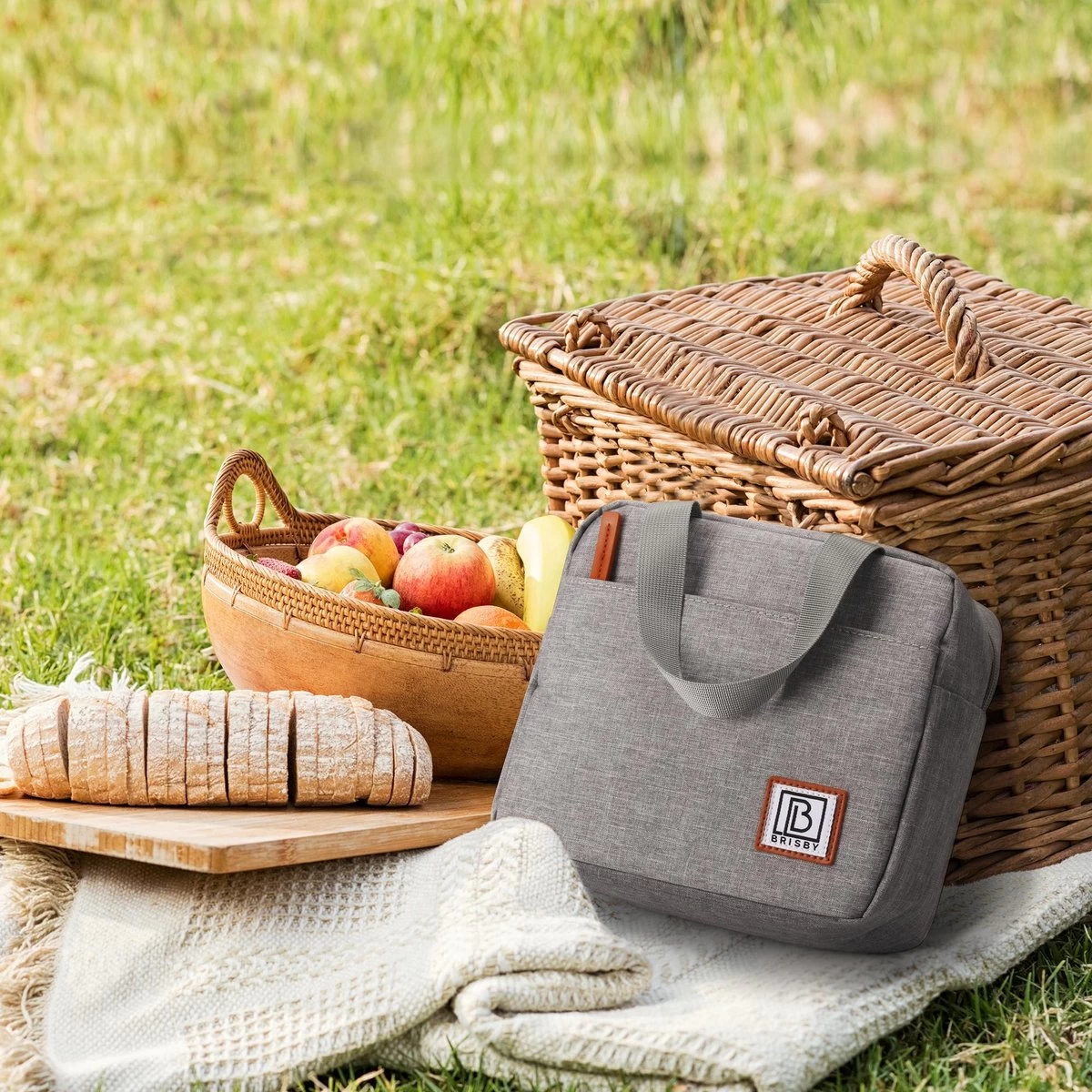 Brisby 4 Laags Geïsoleerde Koeltas - Lunchtas 4 Liter - Lichtgrijs 6 Brisby 4 Laags Geïsoleerde Koeltas - Lunchtas 4 Liter - Lichtgrijs - Afbeelding 6