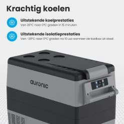 Auronic Elektrische Koelbox - 49.5L - Compressor - 12V En 240V - Grijs -Campingwinkel 1200x1200 1561