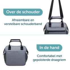ForDig Lunchtas Grijs - Koeltas Gemaakt Van 600D Polyester Met PEVA-Voering - Ruimte Voor Lunchtrommel / Snacks / Blikjes - Koel Tas Met Mesh Opbergruimtes En Ruimte Voor Bestek - Lunch Tas Cool Bag - Coolerbag - Kleine Cooler 9 ForDig Lunchtas Grijs - Koeltas Gemaakt Van 600D Polyester Met PEVA-Voering - Ruimte Voor Lunchtrommel / Snacks / Blikjes - Koel Tas Met Mesh Opbergruimtes En Ruimte Voor Bestek - Lunch Tas Cool Bag - Coolerbag - Kleine Cooler -Campingwinkel 1200x1200 1572