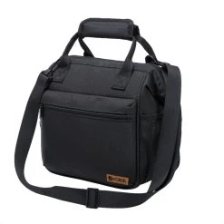 ForDig Lunchtas Zwart - Koeltas Gemaakt Van 600D Polyester Met PEVA-Voering - Ruimte Voor Lunchtrommel / Snacks / Blikjes - Koel Tas Met Mesh Opbergruimtes En Ruimte Voor Bestek - Lunch Tas Cool Bag - Coolerbag - Kleine Cooler