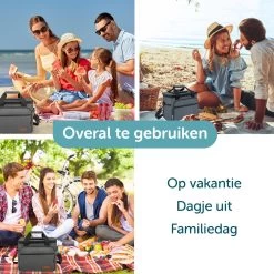 ForDig Koeltas L Zwart (15 Liter) - Gemaakt Van 600D Polyester Met PEVA-Voering - Ruimte Voor 20 Blikjes Of 10 Halve Liter Flessen - Opvouwbaar Koel Tas Met Easy-Acces Flap - Ruimte Voor Bestek - Picknick Cool Bag - Coolerbag - Grote Cooler -Campingwinkel 1200x1200 1639