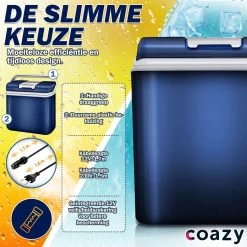 Coazy Koelbox 24L Elektrisch 12v 230 Volt - Met ECO Modus Voor Auto & Camping - Elektrische Frigobox Klein - Verkoelt En Verwarmt - Eco Modus - MiniBar - Electrische Mini Koelkast -Campingwinkel 1200x1200 1810