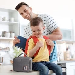 Brisby 4 Laags Geïsoleerde Koeltas - Lunchtas 1.5 Liter - Lichtgrijs -Campingwinkel 1200x1200 1837