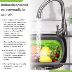 Buxibo - 3-Delige Keuken Vergiet Set Inklapbaar Groen/Grijs -Campingwinkel 1200x1200 1898